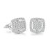 Unisex Classic square hip hop zircon earrings for men,simple luxury sugar cube earrings, hot selling earrings_ipsvogv.com