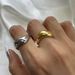 Women's Jewelry Stainless Steel Ring High End Niche Exaggerated Ring Titanium Steel Gold Hand Jewelry_ipsvogv.com