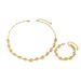New light luxury style women's bracelet necklace set with personalized electroplated geometric symbol design collarbone_ipsvogv.com
