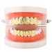 Body Jewelry New Hip Hop Gold Plated Braces Carved Textured Teeth Gold Plated_ipsvogv.com