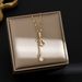 Light luxury full diamond tassel gourd titanium steel necklace for women, versatile and high-end mesh red collarbone_ipsvogv.com