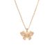 New Titanium Steel Necklace Women's Butterfly Micro Inlaid Zircon Pendant Fashion Versatile, High grade, Electroplated_ipsvogv.com