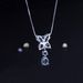 S925 Silver Natural Topaz Necklace Fashion Luxury High Grade Sterling Silver Inlaid Natural Gemstone Necklace Pendant_ipsvogv.com