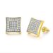 Full diamond hip-hop Earrings men's Zircon micro inlaid cross Thread Earrings popular jewelry_ipsvogv.com