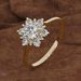 Zhen Rong's New Creative Snow Women's Rose Gold Plated Simulated Diamond Ring_ipsvogv.com