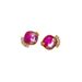 New Ins exquisite and compact inlaid gradient glass earrings with personalized Western style ear accessories_ipsvogv.com