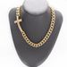 New Hip-Hop Trendy Men's Style Diamond-Studded Cross Cuban Chain Personality Full Diamond Bracelet For Men And Women_ipsvogv.com