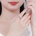 Pure Silver Mosang Diamond Finger Women's Classic Bull Head Light Luxury 1 Carat Simulated Wedding Ring, Internet_ipsvogv.com