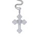 Men's Punk Style Cross Pendant Necklace With Diamond Accents, 60cm Chain (Silver/Gold) Punk Style Large Pendant Jewelry, Goods_ipsvogv.com