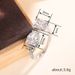 Cao Shi Waterdrop Geometric Ring For Women, Adjustable Square Ring, Fashionable Popular, Small And Popular Style_ipsvogv.com