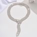 Snake Bone Necklace - Full Diamond Exaggerated Long Chain For Women_ipsvogv.com