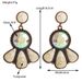 Fashionable Bohemian Turquoise With Trendy And Versatile Socialite Earrings_ipsvogv.com