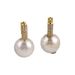 Fashion High Grade Natural Pearl Zircon Earrings For Women Flower Star Retro Light Luxury Earrings Ear Clips Silver Needle_ipsvogv.com