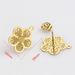 304 Stainless Steel Gold Floral Pattern DIY Handmade Earring Accessories_ipsvogv.com