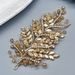 Handcrafted Champagne Crystal Bridal Headband With Rhinestone Chains For Wedding Accessories Diamond Piece Bridal Hair Accessories_ipsvogv.com