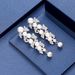 Korean Style Bride Pearl Earrings Long Handmade Non-Pierced Ear Clips Wedding Dress Shooting Accessories Wholesale_ipsvogv.com