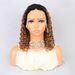 Short Bob Wig 100% Human Hair Wig Highlight Ombre Hair 13x4 Frontal Lace Hair For Women_ipsvogv.com
