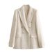 Women's textured casual fashion loose suit jacket_ipsvogv.com
