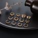 New Combination Fashionable And Personalized Flower Dot Diamond Hollow Opening 12 Piece Ring Set_ipsvogv.com
