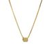 Beifei Korean Version S Pure INS Temperament Simple Square Pendant Women's Necklace Chain Decoration Student Silver_ipsvogv.com