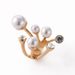 Korean Version Of Ins Design, Diamond Studded, Geometric Exaggeration, Large Pearls, Irregular Opening Index Finger_ipsvogv.com