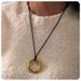 fashion simple gold plated stainless steel wax rope necklace INS Internet celebrity titanium steel vortex sweater chain_ipsvogv.com