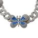 Unisex High Quality Ins Jewelry Full Of Diamond Oil Drip Butterfly Cuban Chain Necklace Hip Hop Necklace Clavicle Chain Female_ipsvogv.com