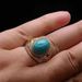 Pine Stone Men's Ring, Copper Plated Material Ring Design, Ethnic Style, Mongolian Elements, Versatile_ipsvogv.com