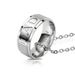 Shuosbai DAD MOM Carved Letters Titanium Steel Ring Necklace Pendant Mother Father Day Gift For Evening Party_ipsvogv.com