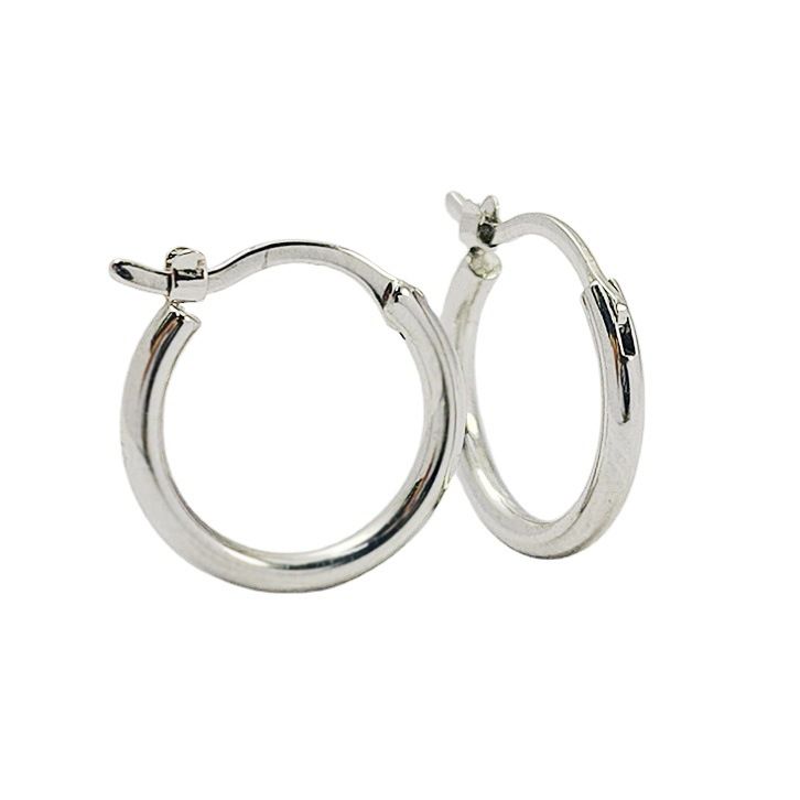 316 stainless steel round wire earrings fashion simple ear buckle trend men's and women's earrings spot supply_ipsvogv.com