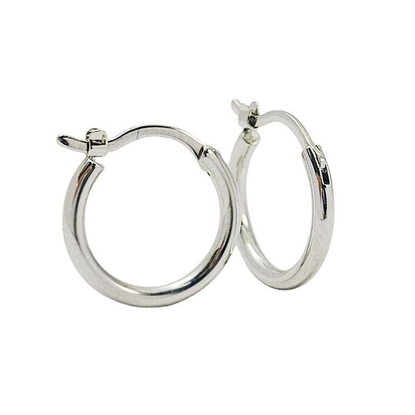 316 stainless steel round wire earrings fashion simple ear buckle trend men's and women's earrings spot supply_ipsvogv.com