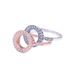 Women's Jewelry Floral Heart Ring With Hollow Design, Silver & Rose Gold Plated Brass, Elegant & Stylish For Daily Wear Or Gift Giving_ipsvogv.com
