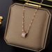 Small Waist Zircon Pendant Necklace With Diamond Inlaid Titanium Steel Collarbone Chain Trendy Internet Celebrity_ipsvogv.com