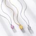 Millennium Rose Cut 3A Zirconium Pendant Necklace Female S925 Silver Super Flash Colored Gem Clavicle Chain Light Luxury Fashion_ipsvogv.com
