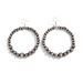 Fashion CCB Round Bead Turquoise Earrings, Ethnic Style Geometric Circle Earrings_ipsvogv.com