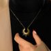 Sun Pendant Layering Necklace - Gold Plated Stainless Steel Clavicle Chain_ipsvogv.com