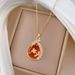 Steel 【 Titanium 】 Ancient Style Water Droplet Fashion, Light Luxury Temperament, Gorgeous Full Diamond Necklace, 【 】 Fashion, Temperament, Necklace,_ipsvogv.com