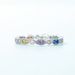 new Rainbow Zircon Ring Necklace Two Wear S925 Silver Inlaid Colored Gemstone Index Finger Ring Fashion_ipsvogv.com