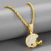 Personalized football helmet pendant niche hip hop street design tennis chain accessories_ipsvogv.com
