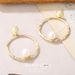 Niche Natural Pearl Earrings Temperament Geometric Hollow Earrings Texture High End Earrings Network_ipsvogv.com
