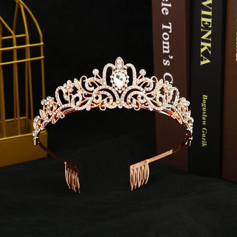 Bridal Rhinestone Crown Exotic Headdress Forest Temperament Hair Accessories Female Stage Party Crown_ipsvogv.com